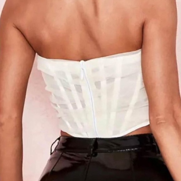 WHITE CORSET TOP - Picture 2 of 4